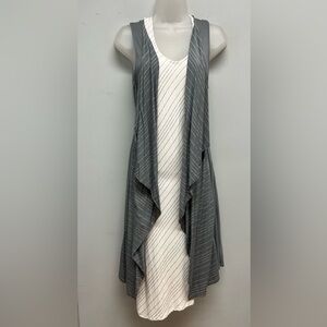 Chalet Women’s Sleeveless Dress & Cardigan 2 Piece Set Size Small